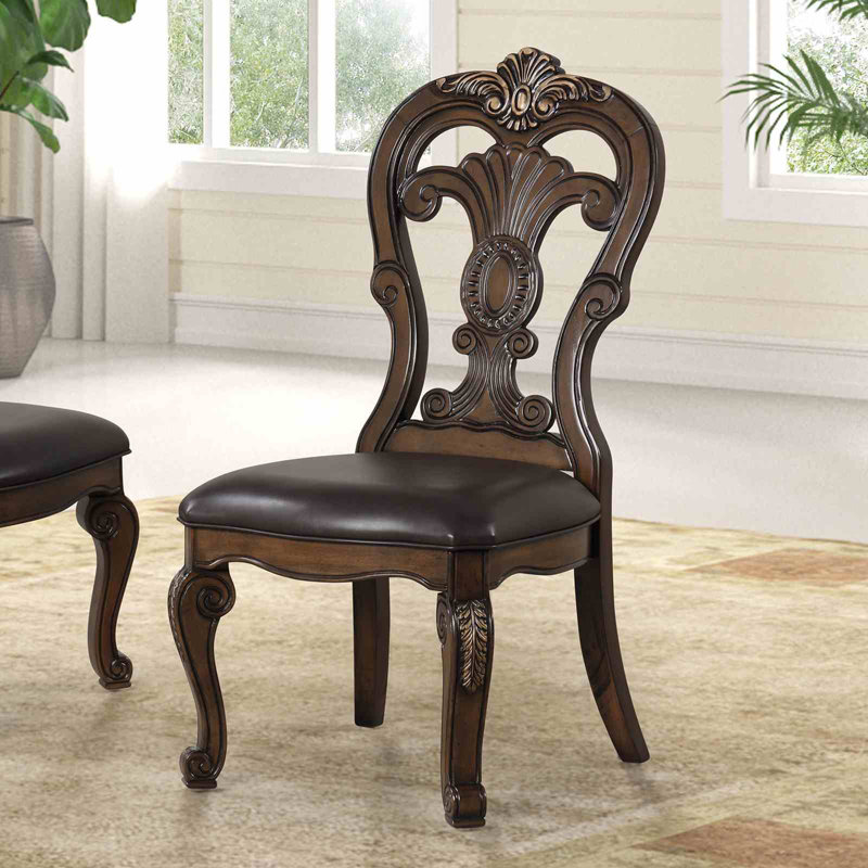 Chaise d'appoint de style traditionnel 2 pièces, Non