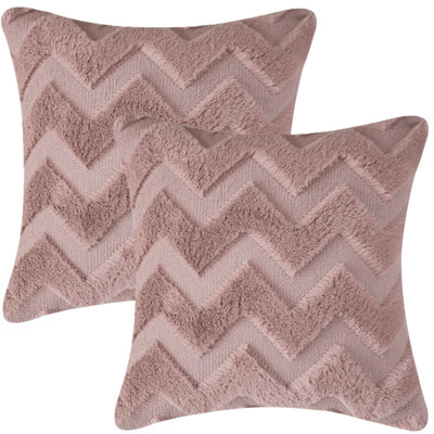 Faux Fur 18'' Throw Pillow Cover