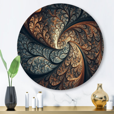 Jianu " Blue And Orange Fractal Fusion III "