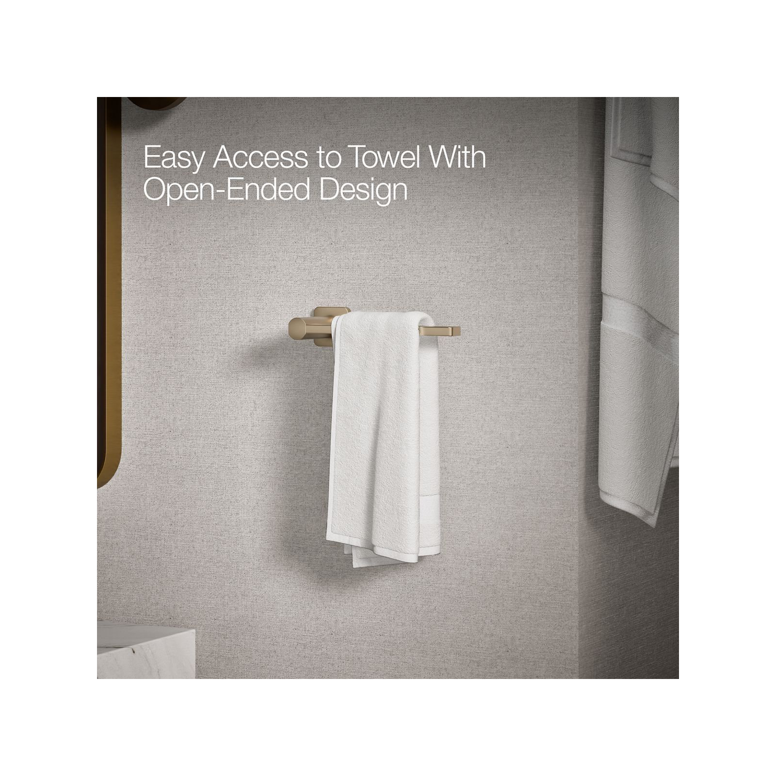 Parallel Towel Arm, Brushed Bronze