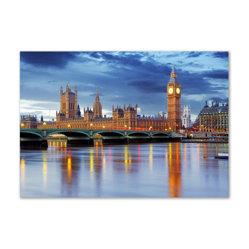 River Thames London - Wrapped Canvas Print
