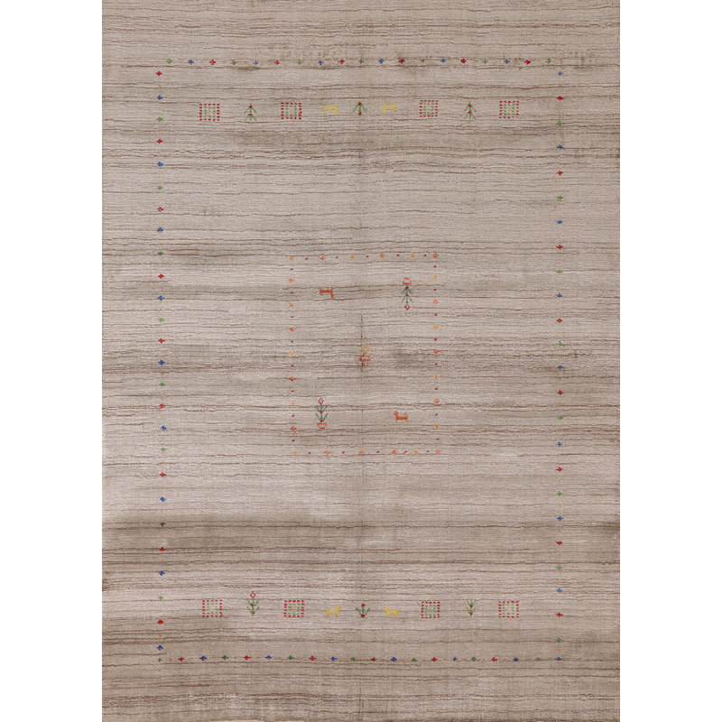 Tapis oriental tribal Gabbeh 6 x 8