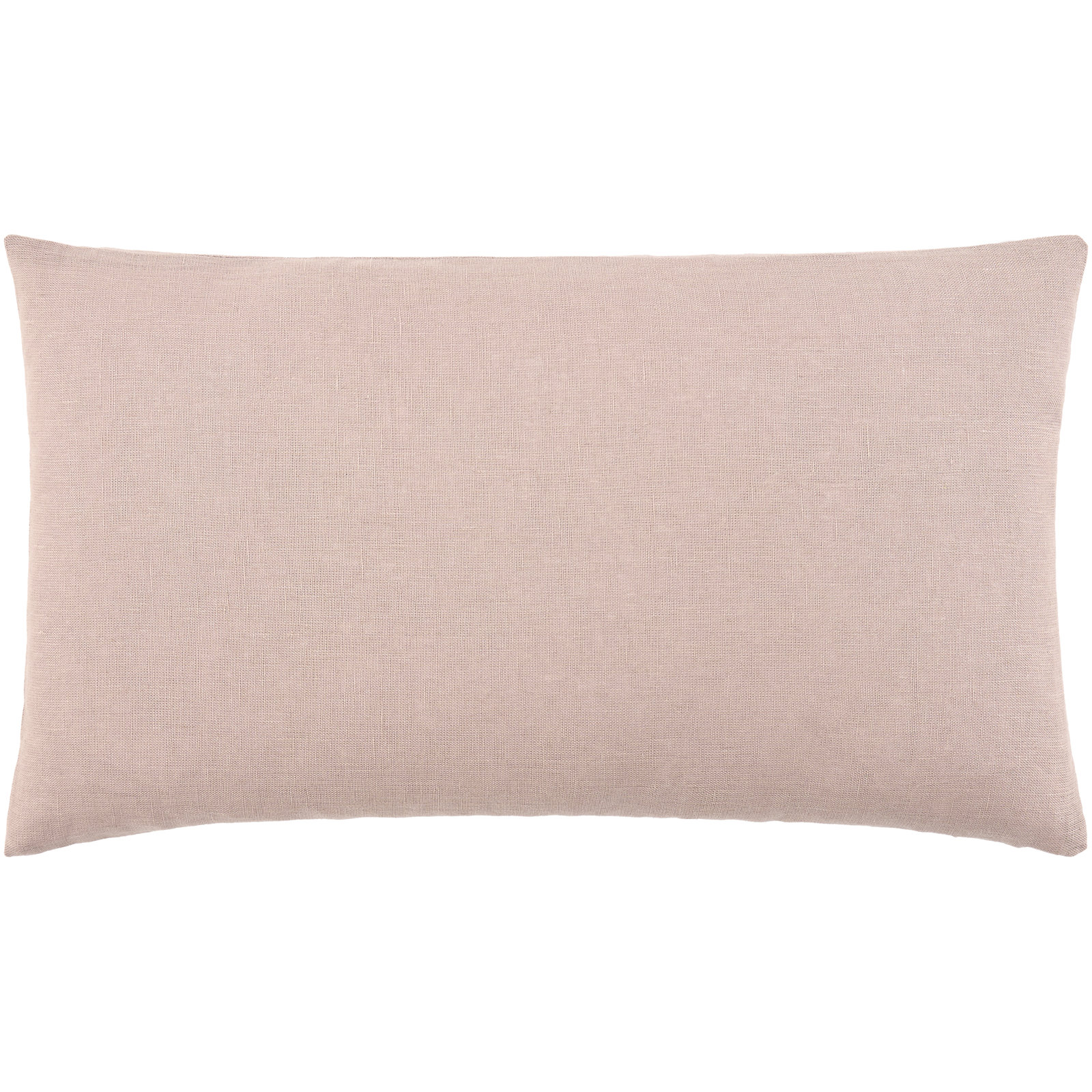Lanie Linen Pillow Cover, Dark Beige, Rectangle 12"H x 21"W