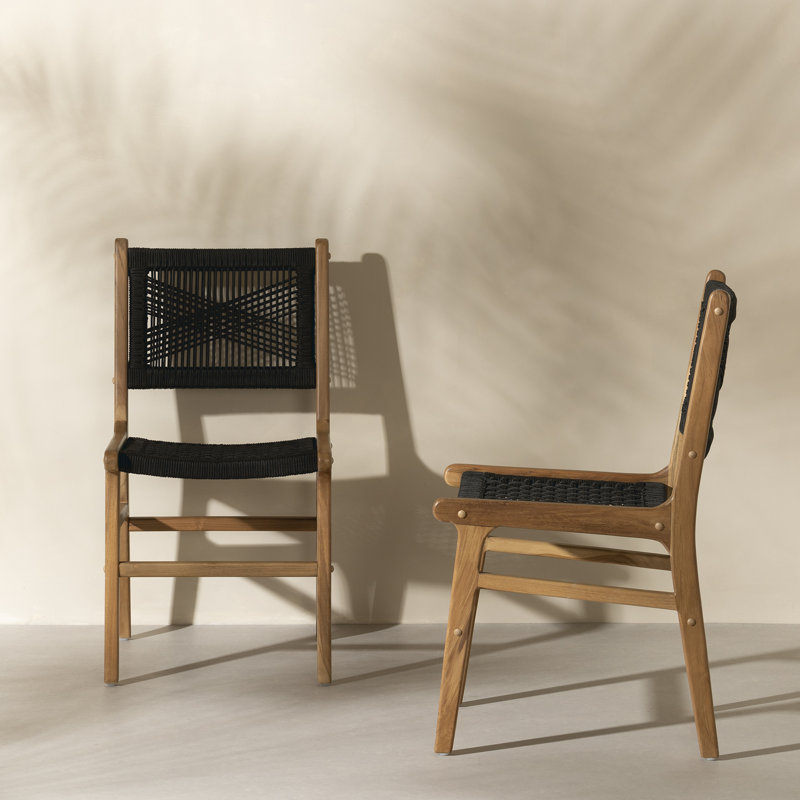Chaise d'extérieur Sya, Noir, noir, noir, noir