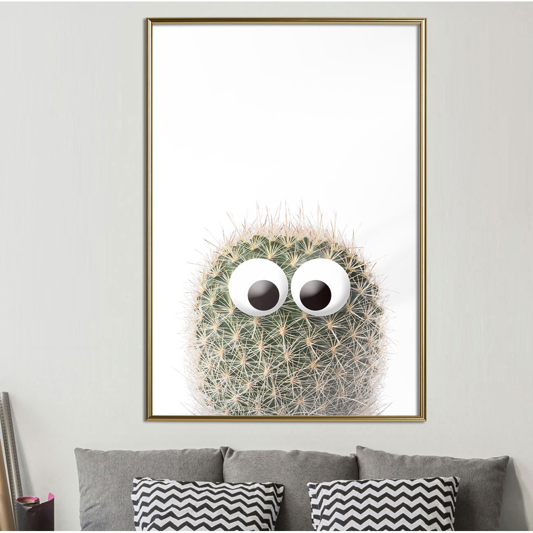 Gerahmtes Poster Funny Cactus II