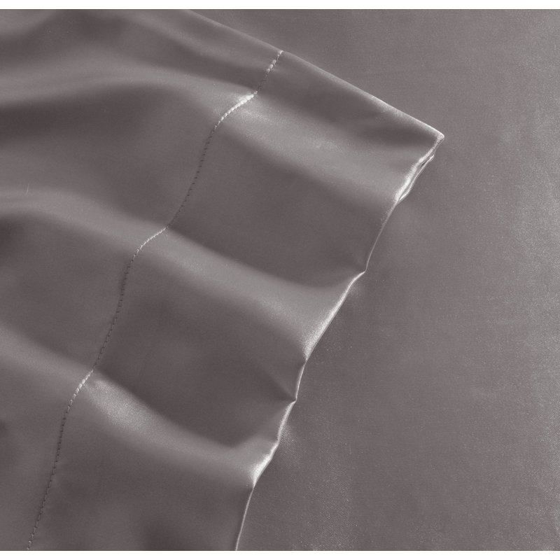Ensemble de draps en micro-fibre, Ensemble de draps pour lit double + drap-housse + , Argent