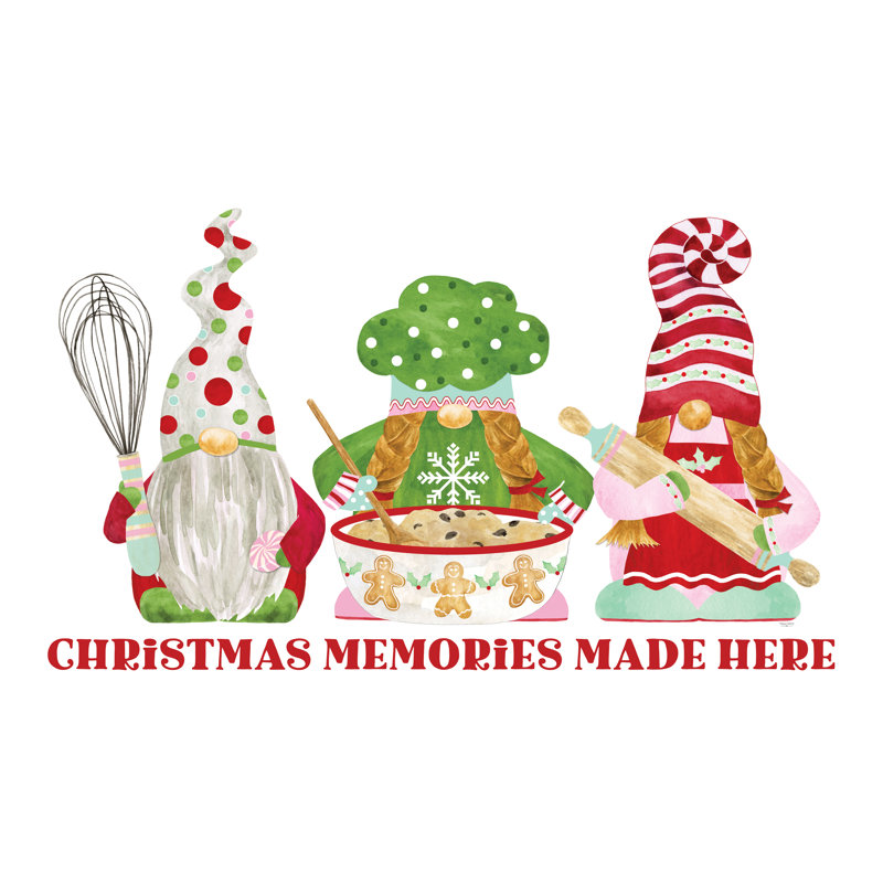 Azalyn Christmas Bakers III sur fond blanc, H 24 po x l 36 po x P 1,25 po