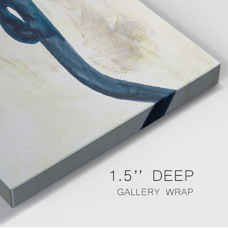 Blue Shadow I - impression sur toile tendue, H 12 po x l 18 po x P 1 po