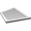 Half Peaked Left Surface Mount Signature Urethane Non-Functional Gable Vent 7/12 Pitch Primed Tan-101732328