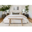 Tapis beige en lin tissé à plat à la main Beljot-86793830