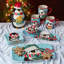 Plateau rectangulaire 14 po x 10 po Christmas Cerf Penguin Christmas