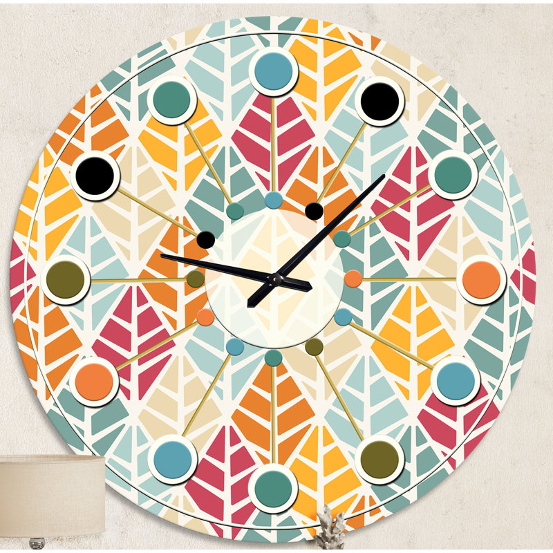 Horloge murale Diamond Mid-Century, Moyenne