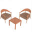Ensemble de chaises d'appoint 2 pièces Summer Modern