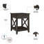 Table de chevet 1 tiroir Huckins-1258487674