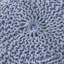 Pouf en coton Beryl, bleu sarcelle