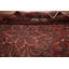Tapis floral rouge 10 x 13
