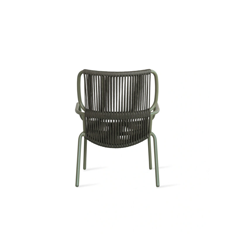 Ribbon Lounge Chair, Moss/Dark Green
