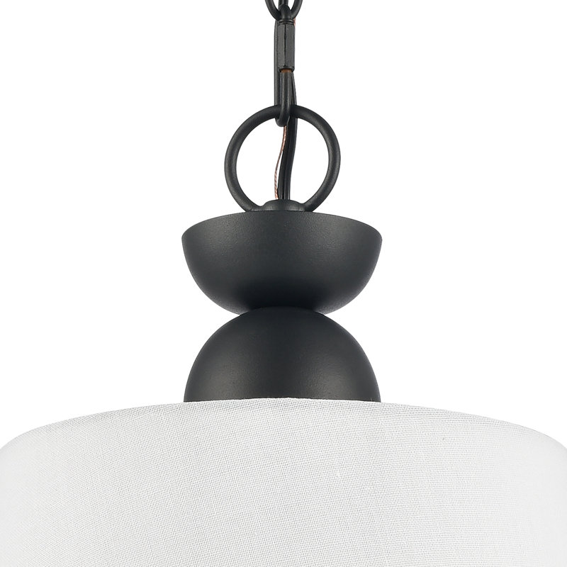 Luminaire suspendu 1 lumière de 12 po de large Kistler - gris anthracite