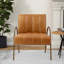 Fauteuil d'appoint en cuir véritable de 27,5 po Zailah-1790278269