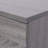 Gray 5-Drawer Dresser with Lockable Wheels-1274206041