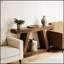 Table de canapé vintage à deux niveaux avec rangement, console, table d'appoint de style campagnard rustique et grand espace de rangement-1534451577