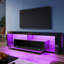 RGB Color Changing Light Mood TV Cabinet with Flip-Down Door-822325329-821569676