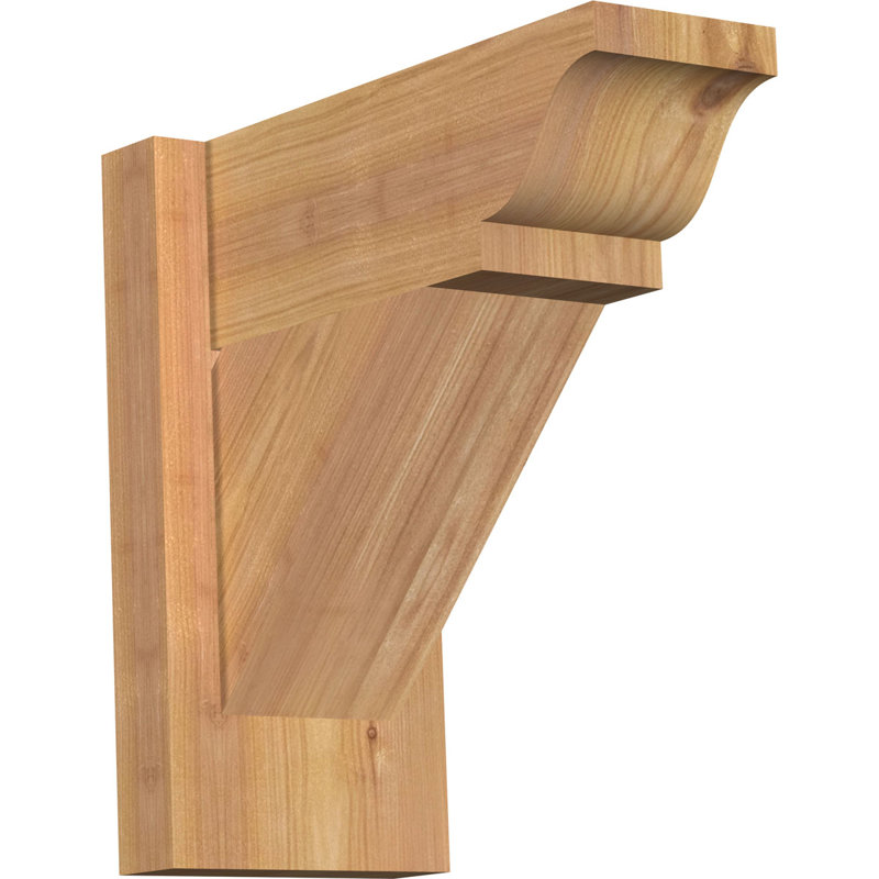Persienne traditionnelle en bois rustique, Sapin Douglas de 5 1/2 po (lisse), P 12 po x H 12 po