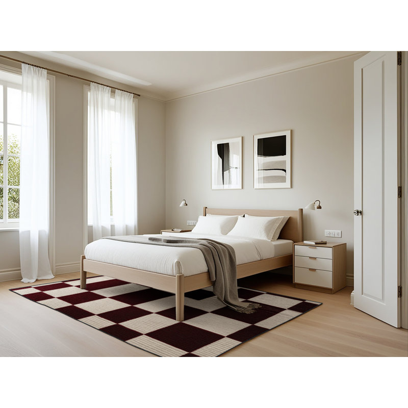 Tapis botanique lavable à la machine, Rectangle 5 pi x 7 pi