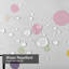 Waterproof Modern Colourful Circle Drop Abstract Dots Shower Curtain with 12 Hooks-51153142