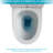 Ceramic Toilet With Powerful Flushing Ability And Lid High Soft-Close Seat - Low Water Absorption