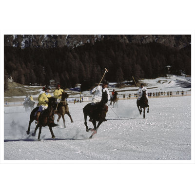 Snow Polo Print by Slim Aarons