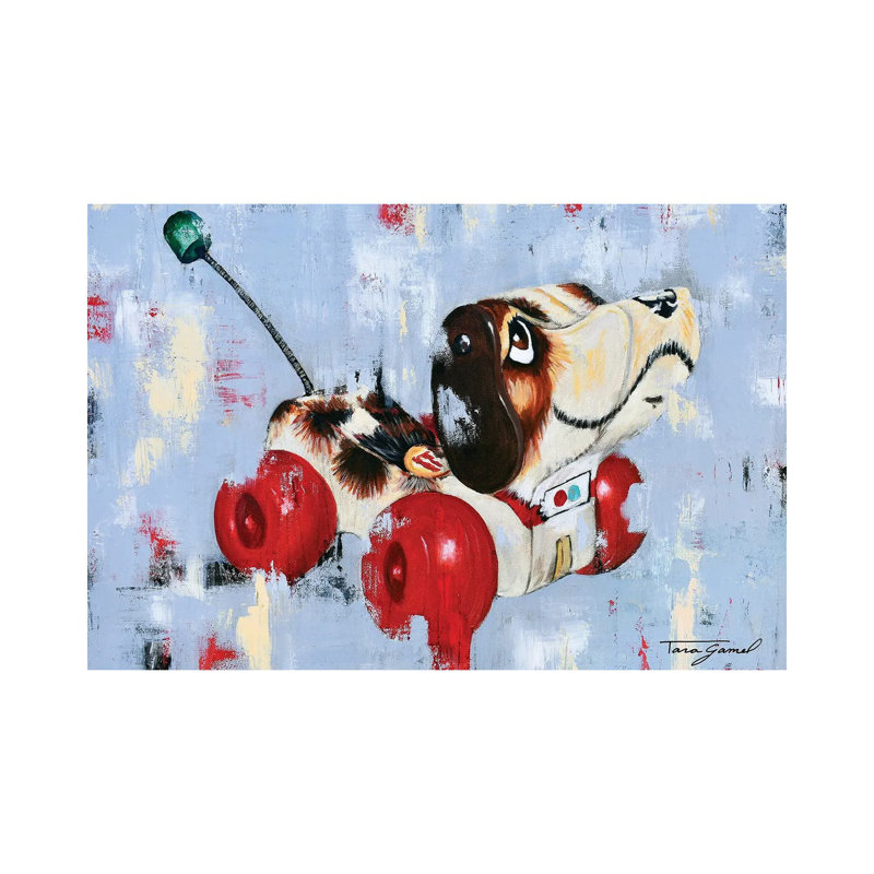 Puppy Love - Wrapped Canvas Painting, 45.72cm H x 66.04cm W x 1.905cm D