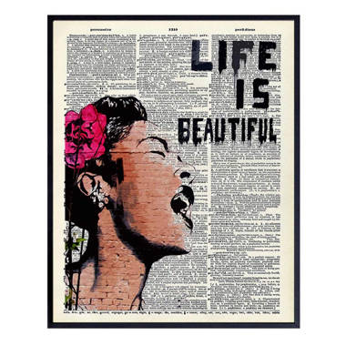 NIFAO Frida Framed by Oliver Neilson Wall Art Canvas Painting Signed And  Numbered Framed And Ready To Hang