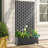 Metal Planter Wall with Trellis and Wheels, Mobile Outdoor Elevated Garden Bed, Dual-Purpose for Privacy Decoration and Planting, with Drainage Holes, Perfect for Climbing Plants, Vegetables, and Vining Flowers – A Must-Have for Garden Enthusiasts-1138453776-1138453774