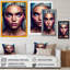 «Dyrell Bohemian Woman with Blue Eyes III», reproduction sur toile-120939002-120939001