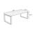 Burlywood Rectangular Solid Wood Dining Table-280977354