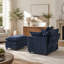 Fauteuil d'appoint rembourré en chenille de 39,4 po, fauteuil de lecture pour chambre à coucher, fauteuil club 39,4 po-19001400