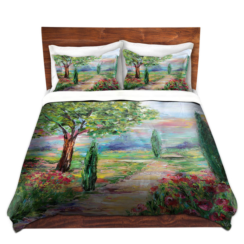 Ensemble de housse de couette tuscany radiance, 1 housse + 2 taies très grand lit
