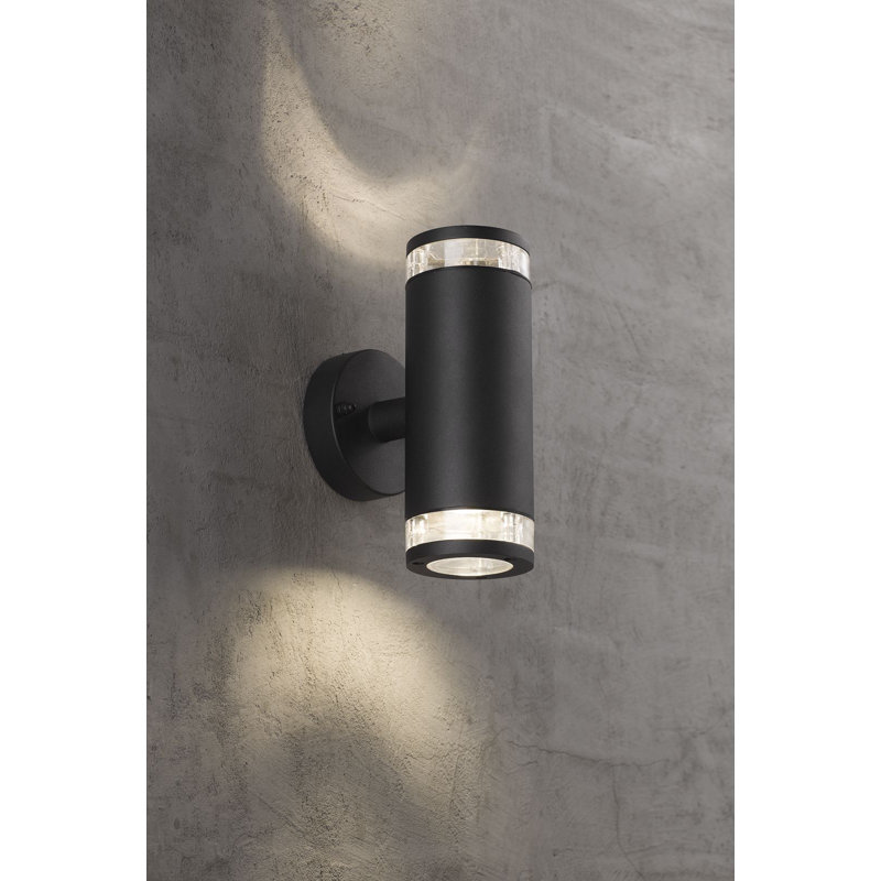 Birk 2 - Bulb 23.5cm H Outdoor Armed Sconce, Black