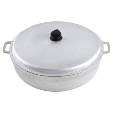 G.E.T. Energy-Efficient Non-Stick Cast Aluminum Round Dutch Oven with Lid Color: Gray, Capacity: 2.5 qt. CA-011-GR/BK/CC