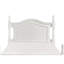 Lit simple pour lit simple en bois blanc classique - Tête de lit et look traditionnel et rails-1159262203