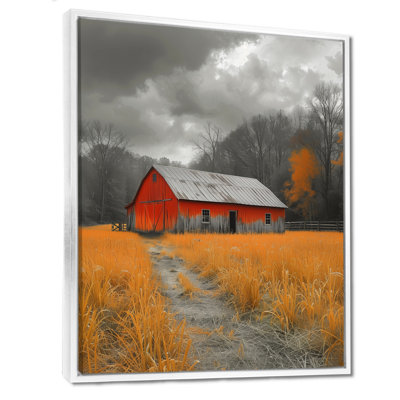 Red Autumn Barn Historic Haven - Barn Wall Decor