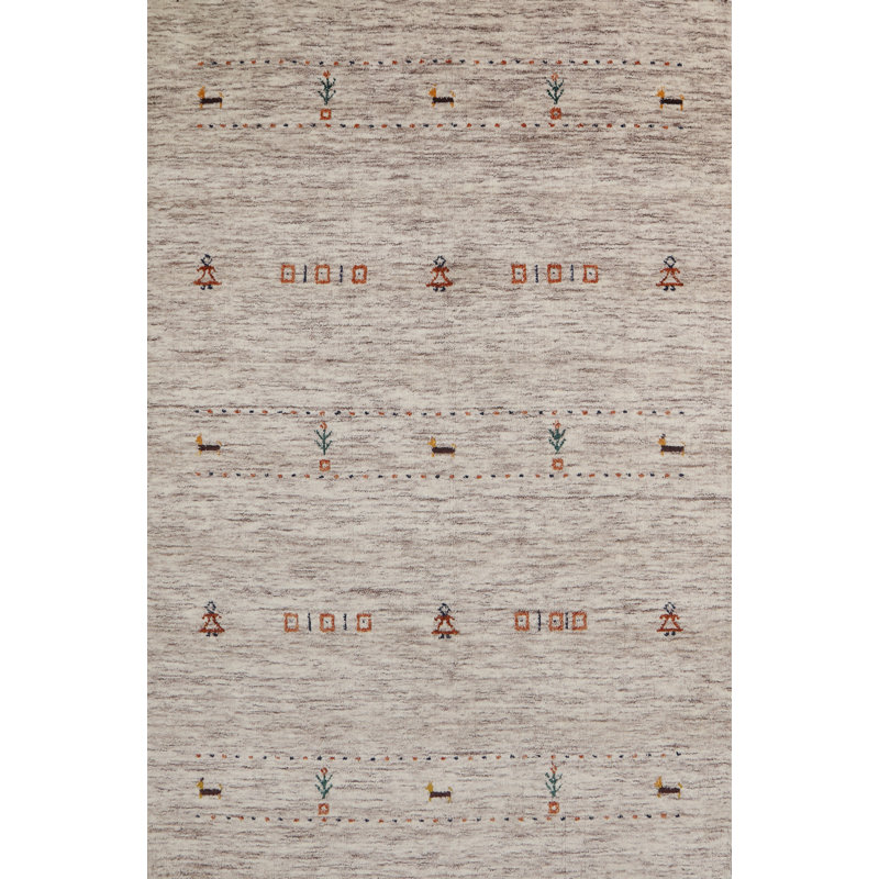 Handmade Gabbeh Oriental Rug 4x6