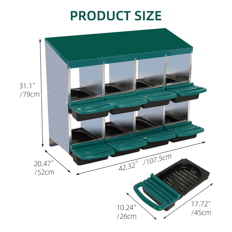 Chicken Nest Box, Chicken Nest Box With Lid To Protect Eggs