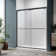 56'' - 60'' W x 72'' H Bypass Semi-Frameless Shower Door with Clear Glass