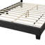 Tête de lit avec lit plateforme en tissu d'ameublement à motif floral grand lit 1Pc-1474336469