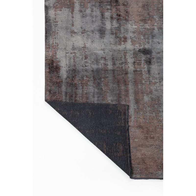 Rapture Brown/Gray Abstract Luxury Area Rug, Rectangle 7'10" x 11'2"