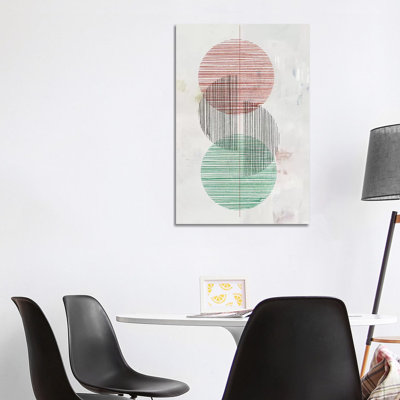 Dialogue 1 Piece Wrapped Canvas Wall Art