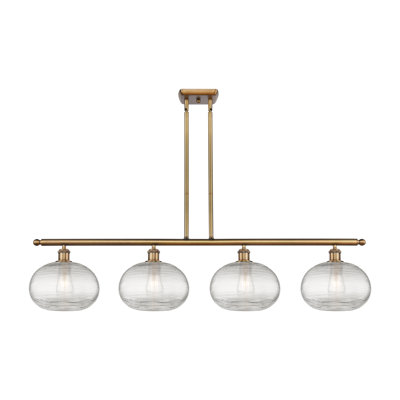 Luminaire suspendu pour îlot de cuisine 4 lumières Larrick