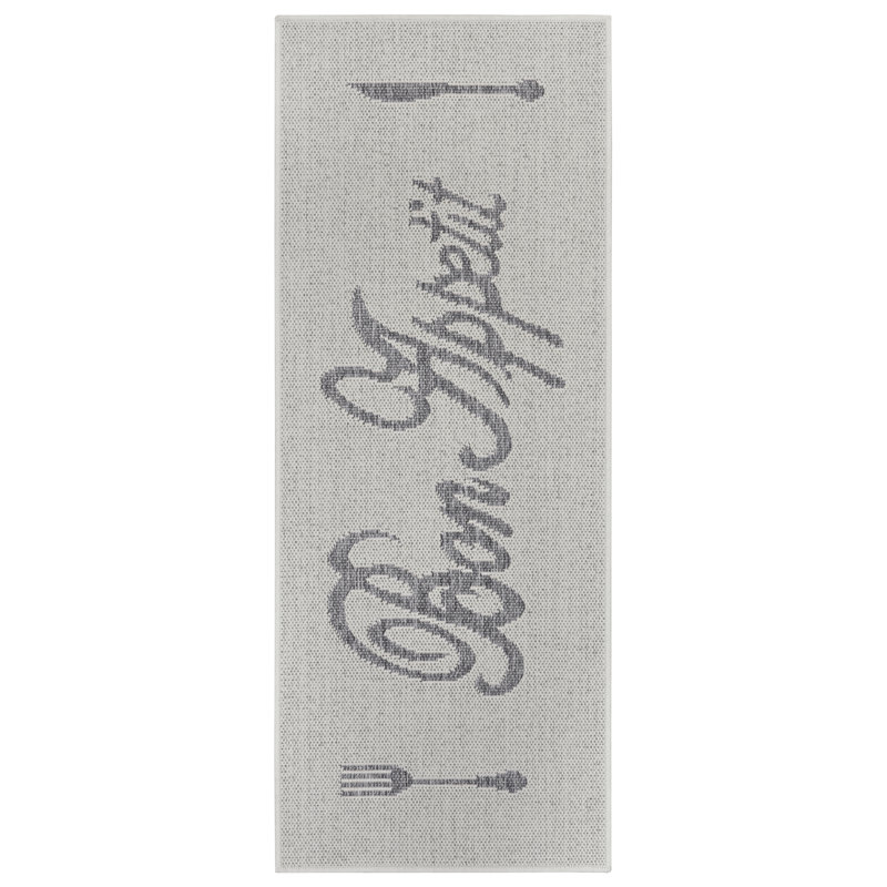 Bon Appetit De Lusso Cream Rug, Runner 62 x 150 cm